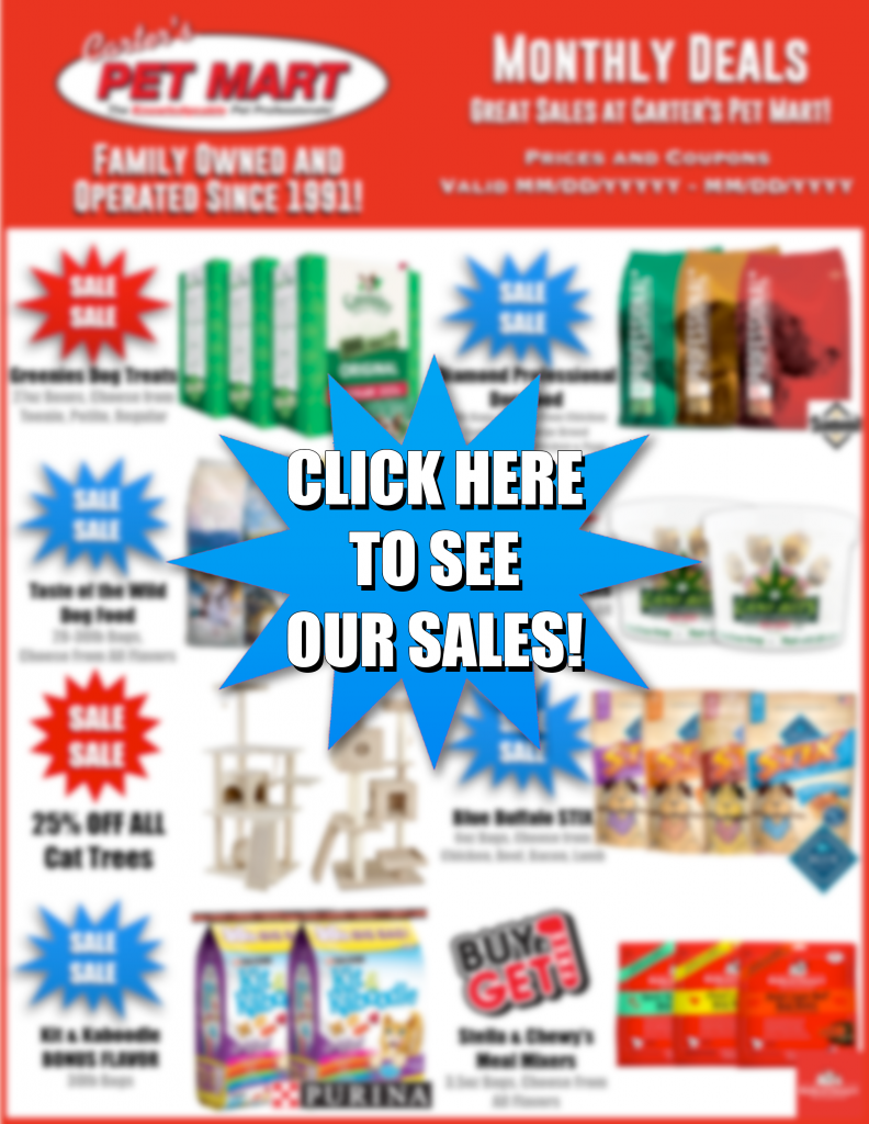 Carter's Pet Mart Pet Supplies In Stockton, Manteca, Modesto, and Lodi