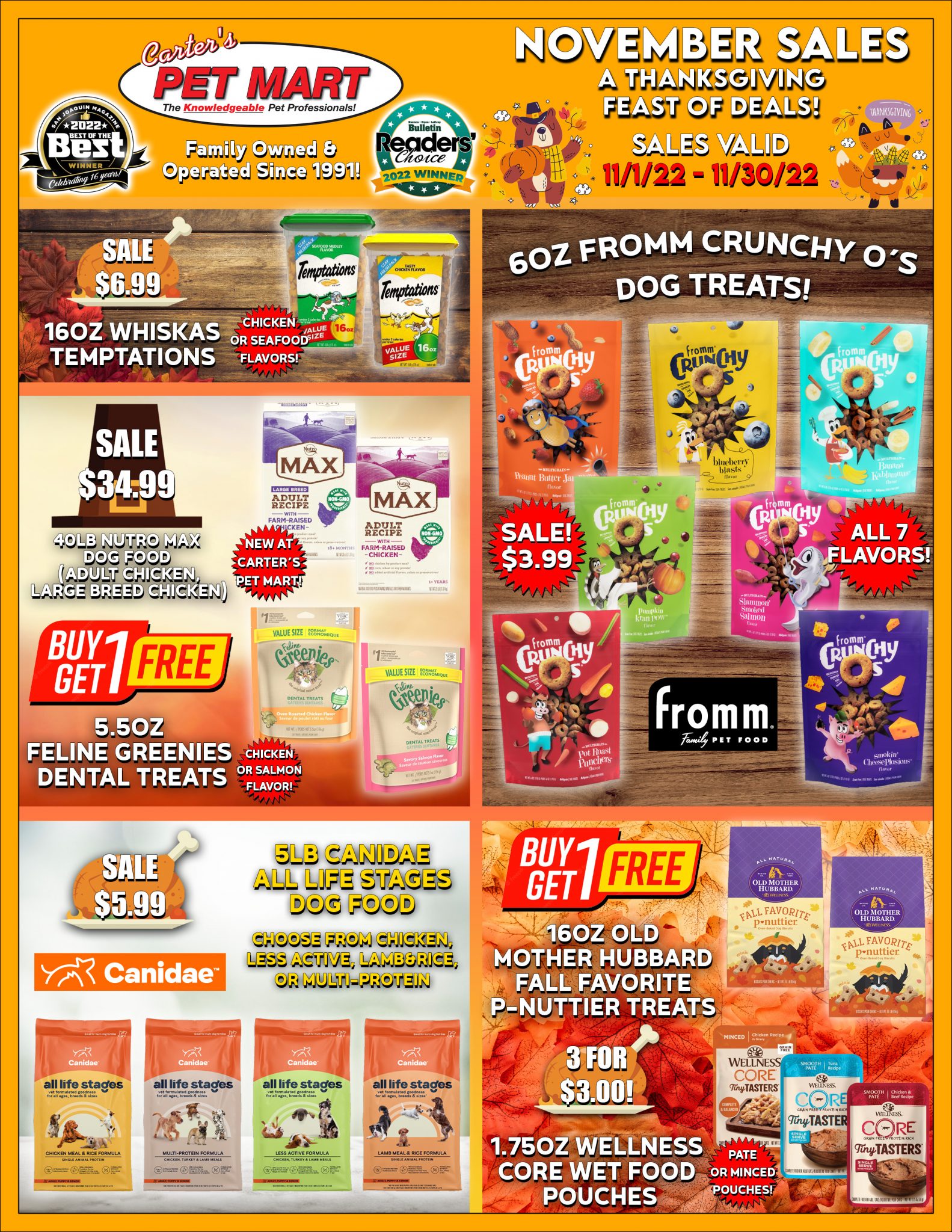 Carter's Pet Mart Pet Supplies In Stockton, Manteca, Modesto, and Lodi