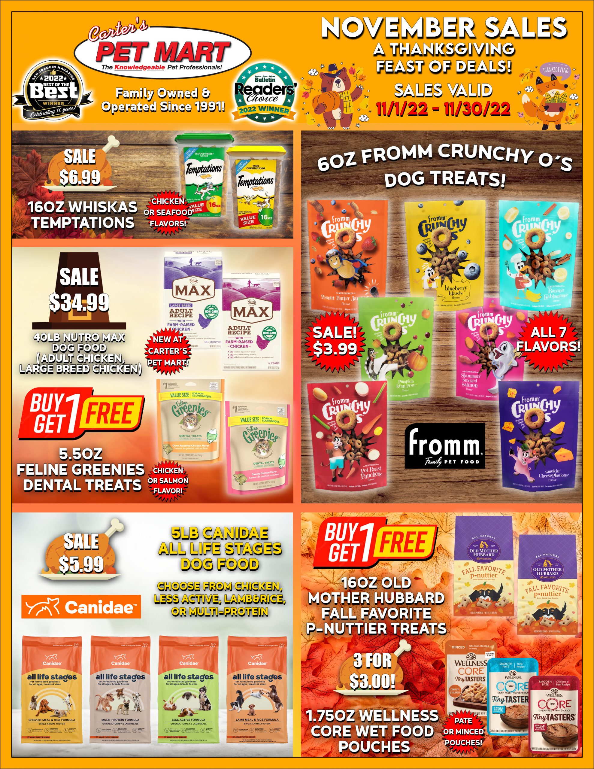 Carter's Pet Mart Pet Supplies In Stockton, Manteca, Modesto, and Lodi